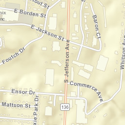 Ensor Park Tennessee Street Map