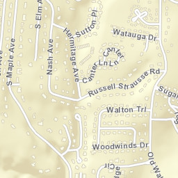 Capshaw Woods Tennessee Street Map