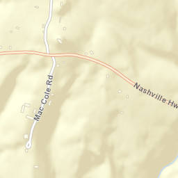 Flat Rock Tennessee Street Map