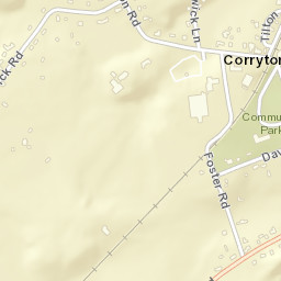 Corryton Tennessee Street Map