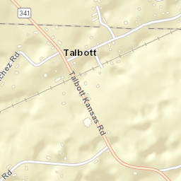 Talbott Tennessee Street Map