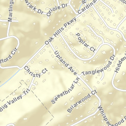 Tanglewood Estates Tennessee Street Map