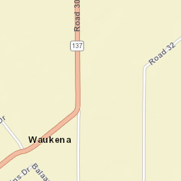 Waukena California Street Map