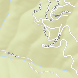 Cedar Slope California Street Map
