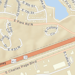 Sand Springs Expy Sand Springs OK Street Map