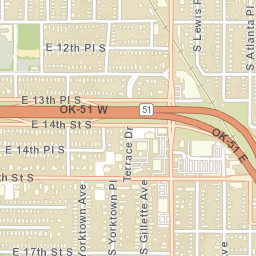 1830 E 15th St Tulsa Oklahoma Street Map
