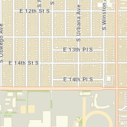 1454-1498 S Yale Ave Tulsa OK Street Map