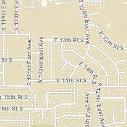 12312 East 13th Place Tulsa OK Street Map