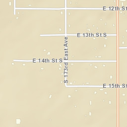 1300-1318 South 177th East Avenue, Tulsa Street Map