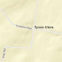 Tyson Store Tennessee Street Map