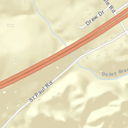Hales Crossroads Tennessee Street Map