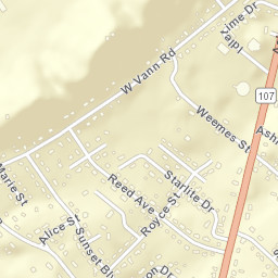 Sunset Acres Tennessee Street Map