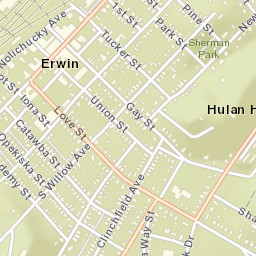 233 Gay St Erwin, Tennessee Street Map