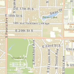 2400-2430 S Peoria Ave, Tulsa, OK 74114 Street Map