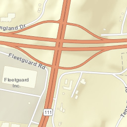 TN-111 & I-40 Cookeville TN 38506 Street Map