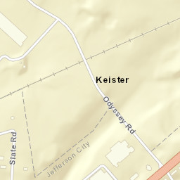 Keister Tennessee Street Map