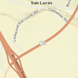 San Lucas California Street Map
