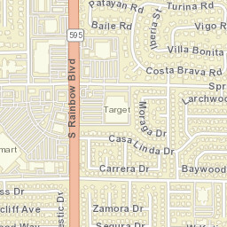 3378 Costa Verde St Las Vegas NV Street Map