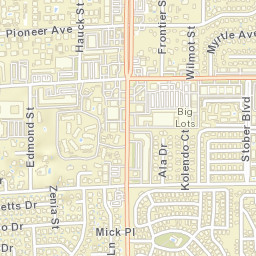 3639-3645 South Van Dyke Avenue, Las Vegas Street Map