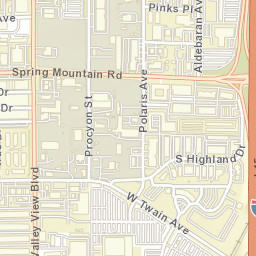 3850 Pioneer Ave Las Vegas NV Street Map