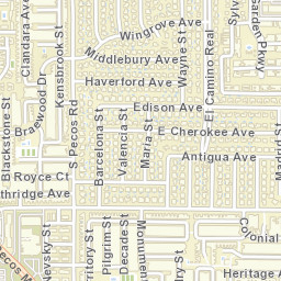 3501-3599 Antigua Avenue, Las Vegas, NV Street Map