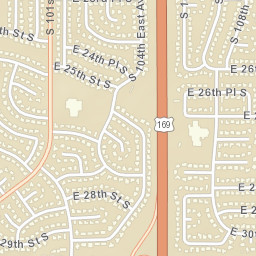 9625-9699 East 27th Street South, Tulsa Street Map