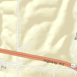 Hartwell Arkansas Street Map