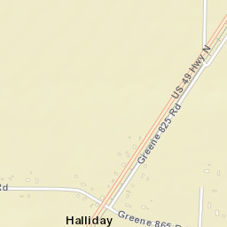 Halliday Arkansas Street Map