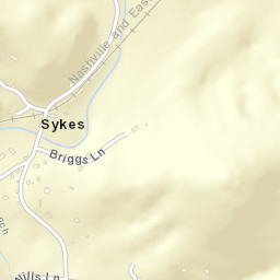 Sykes Tennessee Street Map