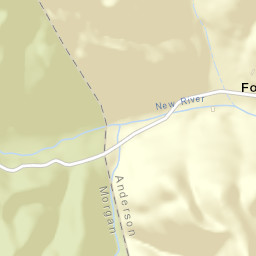 Fork Mountain Tennessee Street Map