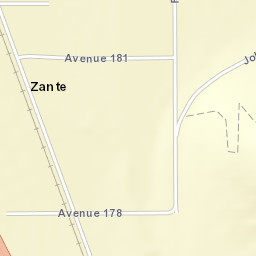 Zante California Street Map