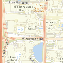 3620-3634 South Las Vegas Boulevard, Las Vegas Street Map