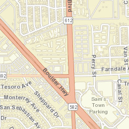 5011-5027 Boulder Highway, Las Vegas, NV Street Map