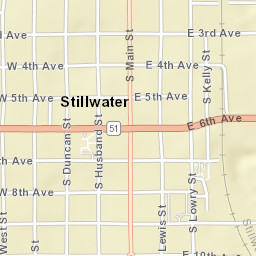 408-412 S Duck St Stillwater OK Street Map