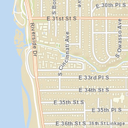 3337 Riverside Drive Tulsa OK 74105 Street Map