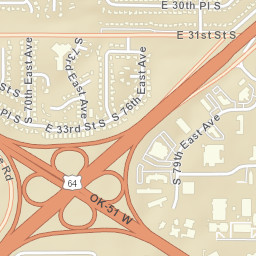 7902 East 33rd Street, Tulsa, OK 74145 Street Map