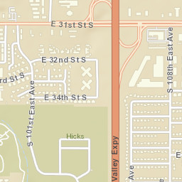 3408 S 101st E Ave, Tulsa, OK 74146 Street Map