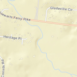 Suggs Creek Tennessee Street Map