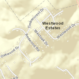 Westwood Estates Tennessee Street Map