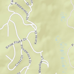 Ponderosa California Street Map