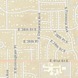 2720 East 41st Street, Tulsa, OK 74105 Street Map