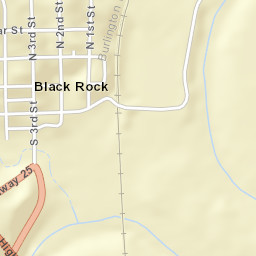 Black Rock Arkansas Street Map