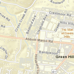 2198 Green Hills Village Drive, Nashville, TN Street Map