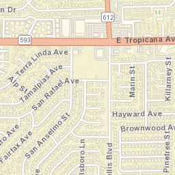 5100-5198 Haystack Dr Las Vegas NV Street Map