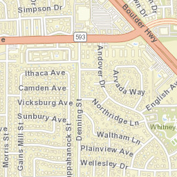 5253-5323 E Tropicana Ave Las Vegas Street Map
