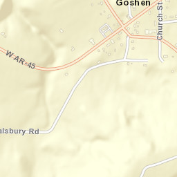 Goshen Arkansas Street Map