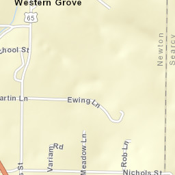 U.S. 65 Business, Western Grove, AR 72685 Street Map