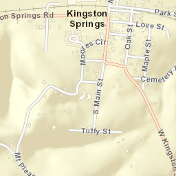 Kingston Springs Tennessee Street Map