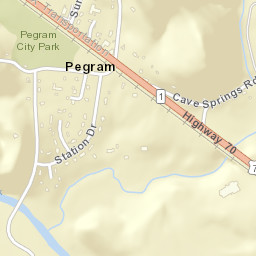 Pegram Tennessee Street Map