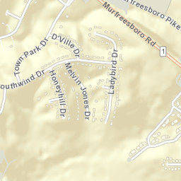 Town Park Estates Tennessee Street Map